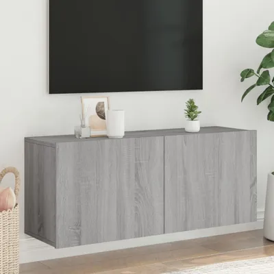 Produktbild von Möbel TV-Wandschrank Grau Sonoma 100x30x41 cm - TV-Schränke 836971