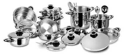 Produktbild von Lagostina Kochgeschirr-Set Diätlinie 24-teilig 18/10 Edelstahl Induktion