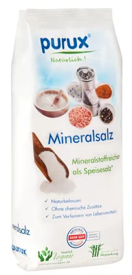 Produktbild von Kala Namak Salz 1kg Mühlensalz schwarz 2-5 mm