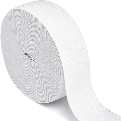 Elastikband 10 m x 40 mm, weiß, stark elastisch, Nähzubehör