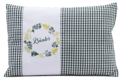 Kräuterkissen 30 x 20 cm Katoen donkergroen waschbar