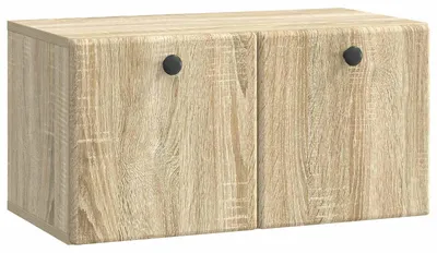 Zdjęcie produktu dla vidaXL Szafka pod telewizor do montażu na ścianie 59,5 x 31 x 30 cm, dąb Sonoma