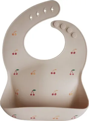 Produktbild von MUSHIE Cherries Baby-Kunststofflätzchen