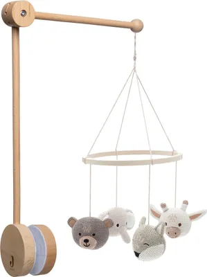 Produktbild von Jollein Babymobile Holz Animals Mehrfarbig 116-001-67083