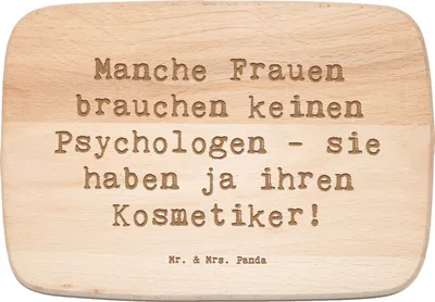 Produktbild von Mr. & Mrs. Panda Holzbrett Spruch Kosmetiker Seele - Transparent - Geschenk, Berufsliebe, Berufsalltag, Entspannung, Hautpflege, Frühstücksbrettchen, Schönheitspflege