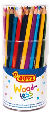 Zdjęcie produktu dla Kredki świecowe JOVI trójkątne - opakowanie ekonomiczne 84 szt., 12 kolorów