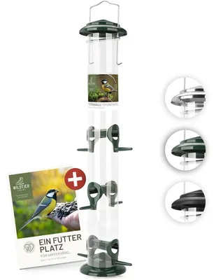 Produktbild von Vogel-Futterstation aus Rostfreiem Metall mit Sitzstangen 52 cm