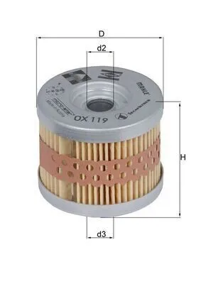 Produktbild von Ölfilter MAHLE OX 119 Filtereinsatz für MZ MOTORCYCLES MOSKITO für KTM MOTORCYCLES HARD ENDURO