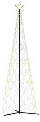 Obrázok produktu pre vidaXL Vianočný stromček – kužeľ, teplá biela, 500 LED, 100 x 300 cm
