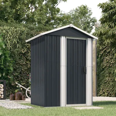 Image de Vidaxl Abri de jardin 126x97,5x177 cm galvanisé Stahl -Anthrazitfarbearbe