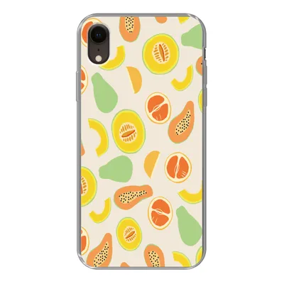 Produktbild von MuchoWow® Handyhülle Schutzhülle Hülle für iPhone XR Obst - Muster - Melone Silikon Softcase Handy Hülle - Schutzdeckel