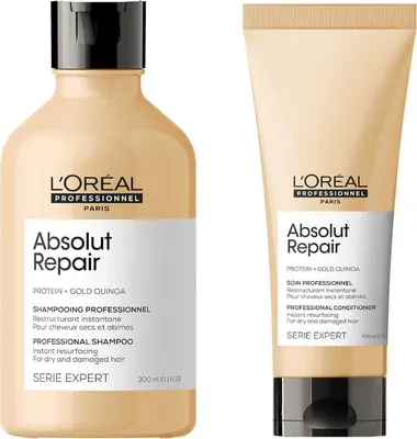 Image de Shampooing L'Oréal Absolut Repair 300 ml NEUF + Après-shampooing L'Oréal Absolut Repair 200 ml NEUF