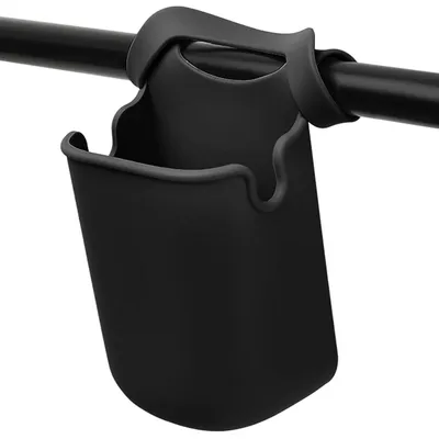 Produktbild von Getränkehalter Kinderwagen Fahrrad Universal Silikon Schwarz