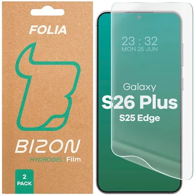 Produktbild von Bizon Glass Hydrogel Front Samsung Galaxy S25 Edge [2 PACK]