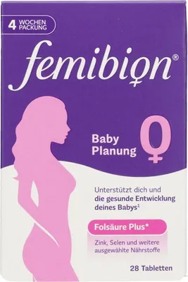 Image de Femibion 0, comprimés pour la planification de la grossesse, boîte de 28 comprimés