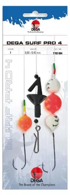 Produktbild von Jenzi Brandungsvorfach Dega Surf Pro 4 Orange Weiß Rot