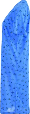 Produktbild von Nachthemd Kurzarm - Kleine Rosen, Farbe:blau, Größe:L