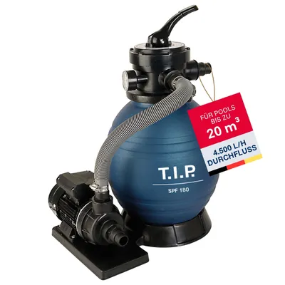 Image de Système de filtration pour piscine T.I.P. SPF 180, Débit max : 4.500 l/h, Puissance : 250 W, Taille de la piscine max. 20m³