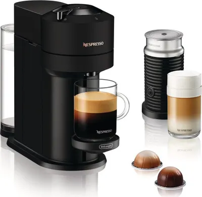 Produktbild von De'Longhi Nespresso Vertuo Next ENV120.BMAE, Kapselkaffeemaschine, 1,1 Liter, Kaffeekapseln, 1260 W, Schwarz