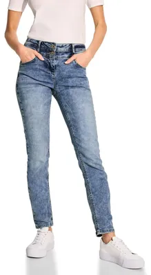 Produktbild von Cecil Damen B376017 Jeans Slim Fit, Authentic Used wash, 33W x 32L