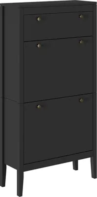 Zdjęcie produktu dla Szafka na buty Vicco Aron Czarny 60 x 115 cm, Model 54256