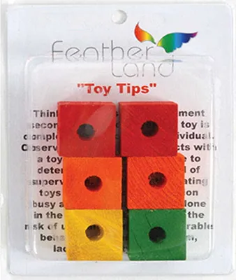 Image de Cubes Large - pièces détachées pour la fabrication de jouets pour perroquets ou de jouets de pattes 9 pcs