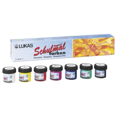 Produktbild von LACUFA Schulmalfarbe 18ml 7Farben