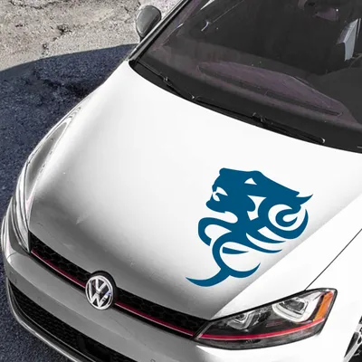 Produktbild von Aufkleber - Autoaufkleber "TigerTribal" 40cm x 28cm Signalblau - Tuning Carystyling Heckscheibe Auto