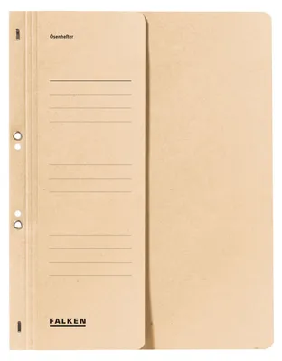 Immagine prodotto di Falken 80003833 Ösenhefter - A4 1/2 Vorderdeckel kfm. Heftung, chamois, Manilakarton, 250 g/qm