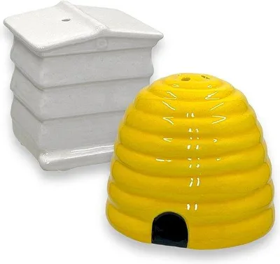 Immagine prodotto di Set di dosapane e macinino pere pepe in Vetroceramica, con design a forma di alveare