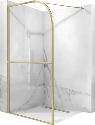 Produktbild von Duschwand Rea Sky 120 Walk-In Gebürstetes Gold