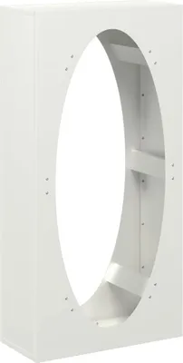 Produktbild von vidaXL Brennholzregal Weiß 50x23x100 cm Kaltgewalzter Stahl