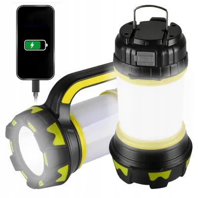 Produktbild von Akkubetriebene Suchscheinwerfer-Taschenlampe Powerbank Licht Campinglampe