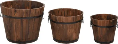 Zdjęcie produktu dla vidaXL 3-częściowy zestaw łyżek do roślin z litego drewna jodłowego