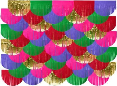 Produktbild von Bunte Fransenkulisse Partyhintergrund 2 x 2m