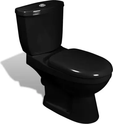 Produktbild von Cloris DesignMöbel Hänge-WCs - Schwarz Toilette mit Spülkasten Schwarz Schlichtes7008411