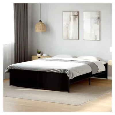 Produktbild von Bettgestell Schwarz 160x200 cm ohne Matratze