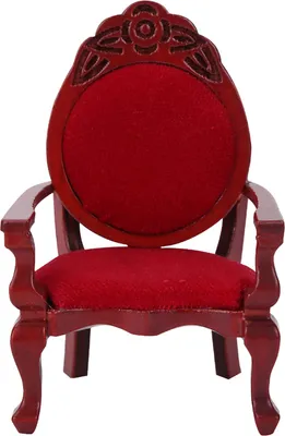 Image de Chaise de poupée, non toxique miniature écologique en bois vintage pour poupée de maison de poupée