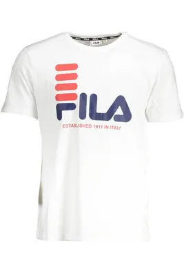 Image de T-shirt FILA pour homme, blanc, SF19801 - Taille : 2XL