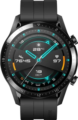 Produktbild von HUAWEI Watch GT 2 Smartwatch (46 mm 5ATM wasserdicht, GPS) Matte Black