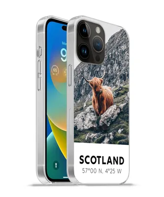 Produktbild von MuchoWow® Handyhülle Schutzhülle Hülle für Apple iPhone 14 Pro Max Schottland - Schottische Highlander - Berge Silikon Softcase Handy Hülle - Hardcover