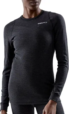 Obrázek produktu pro CRAFT - core wool merino ls tee w - Dámské termo tričko s dlouhým rukávem - Black