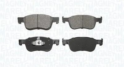 Produktbild von MAGNETI MARELLI Bremsbeläge Satz Vorne Bremsklötze für FORD Fiesta Mk7 Schrägheck 363916061145