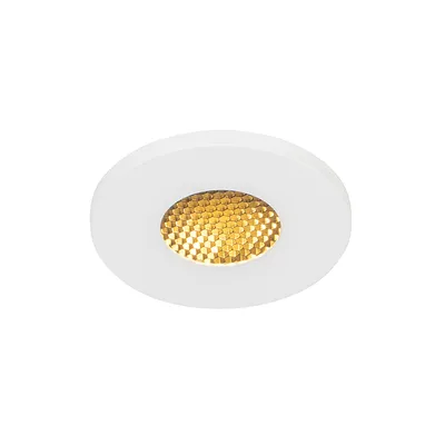 Produktbild von QAZQA - Modern Modernes Bad Bad I Badezimmer Außen Einbau vor Ort weiß IP54 - Shed Honey I Außenbeleuchtung - Aluminium Rund - LED geeignet GU10