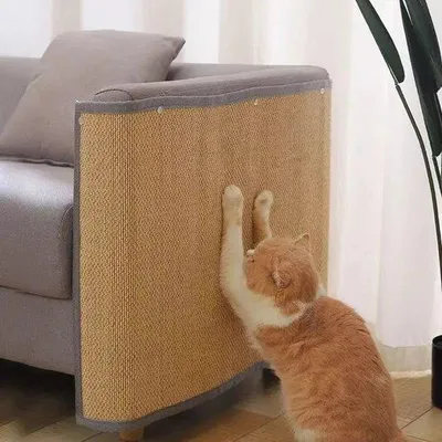 Produktbild von Famanu Kratzmatte für Katzen - Möbel Schutz und Spielzeug in Einem - 50 cm x 80 cm