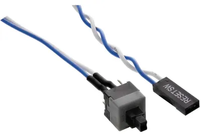 Productafbeelding van InLine® 26648A Strom Reset-Taster, mit Kabel, 0,3m