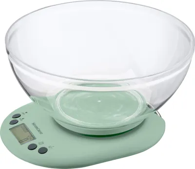 Produktbild von SILVERCREST® KITCHEN TOOLS Küchenwaage Kunststoff 5kg mit Zubehör SKWE 5 B1 /SSKWE 5 B1 (Mint)