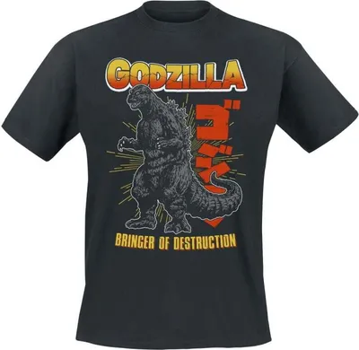 Productafbeelding van Godzilla T-shirt voor heren, "Bringer of Destruction", zwart, maat XL
