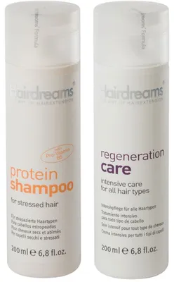 Produktbild von Hairdreams Set Protein Shampoo 200 ml + Regeneration Care Pflege 200 ml