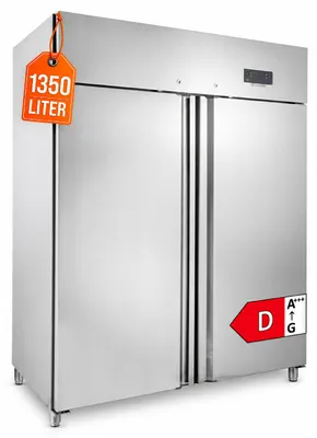 Produktbild von GastroHero Tiefkühlschrank GNH1410BTM | 1350 Liter | GN 2/1 Monoblock Gastronomie Tiefkühlschrank | freistehender Gefrierschrank | Edelstahl